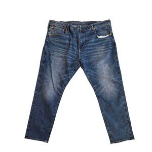 American Eagle Airflex+ Mens Jeans 42x32 Blue Denim Relaxed Fit Comfortable Ever